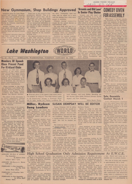 Lake Washington World 1952 01 22