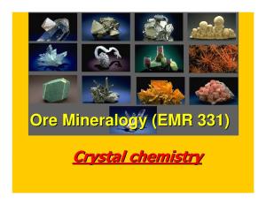 Crystal Chemistrychemistry Crystalcrystal Chemistrychemistry