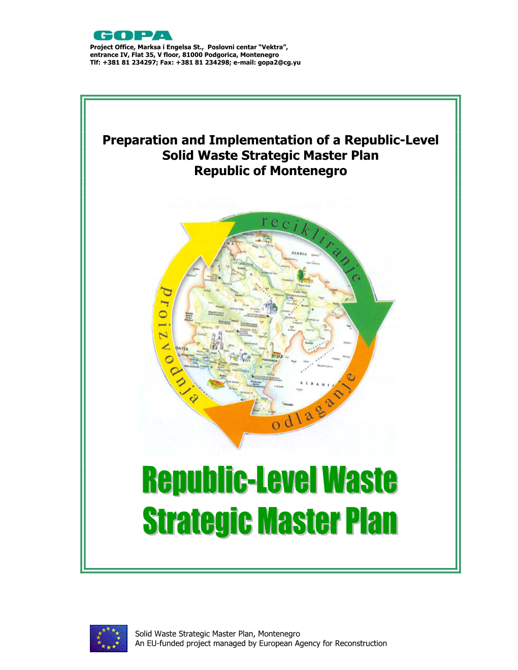 Montenegro National Waste Master Plan