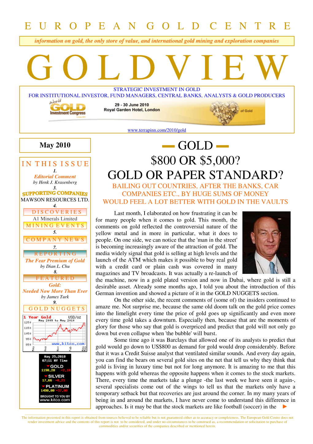 GOLD OR PAPER STANDARD? by Henk J