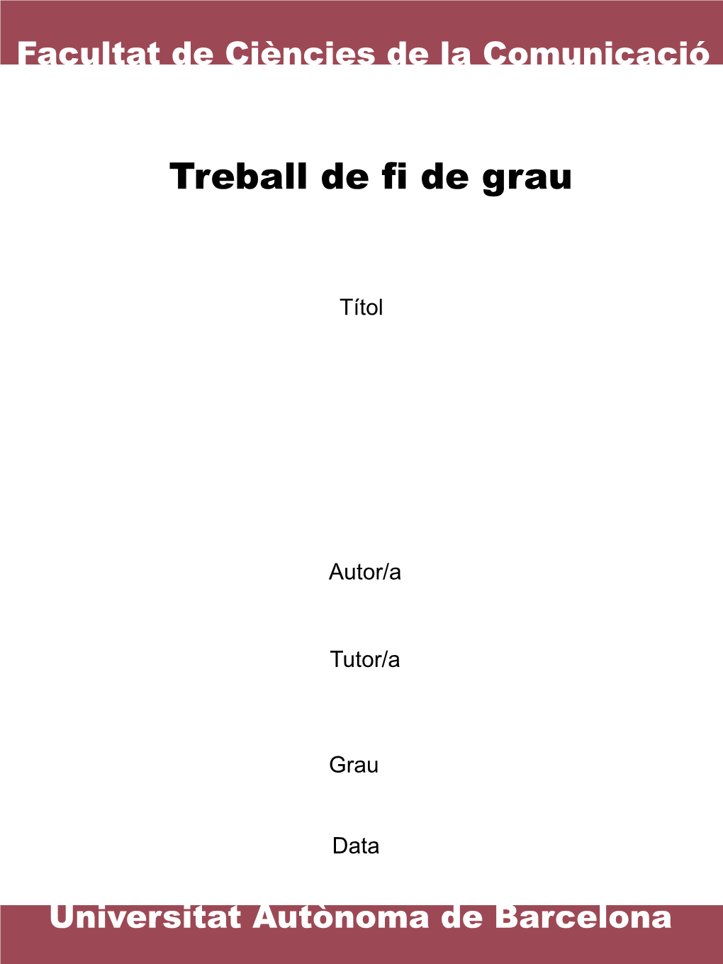 Treball De Fi De Grau