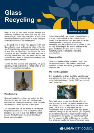 Glass Recycling Fact Sheet