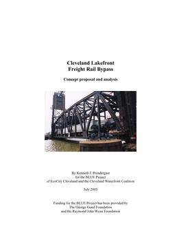 Cleveland Lakefront Rail Bypass Study