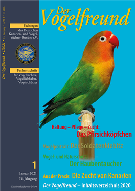 Vogelfreund Des Deutschen Kanarien- Und Vogel