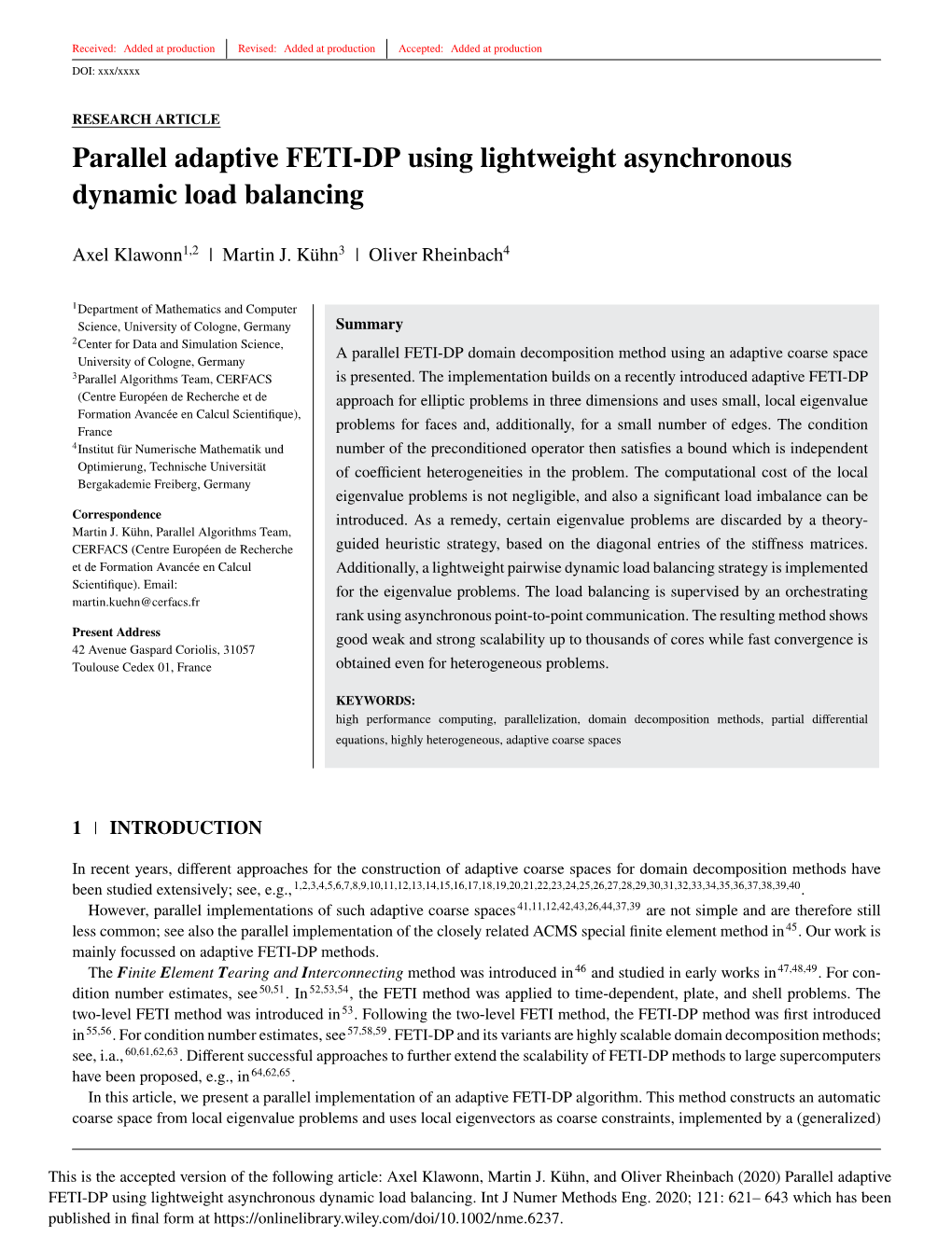 Parallel Adaptive FETI-DP Using Lightweight Asynchronous Dynamic Load Balancing