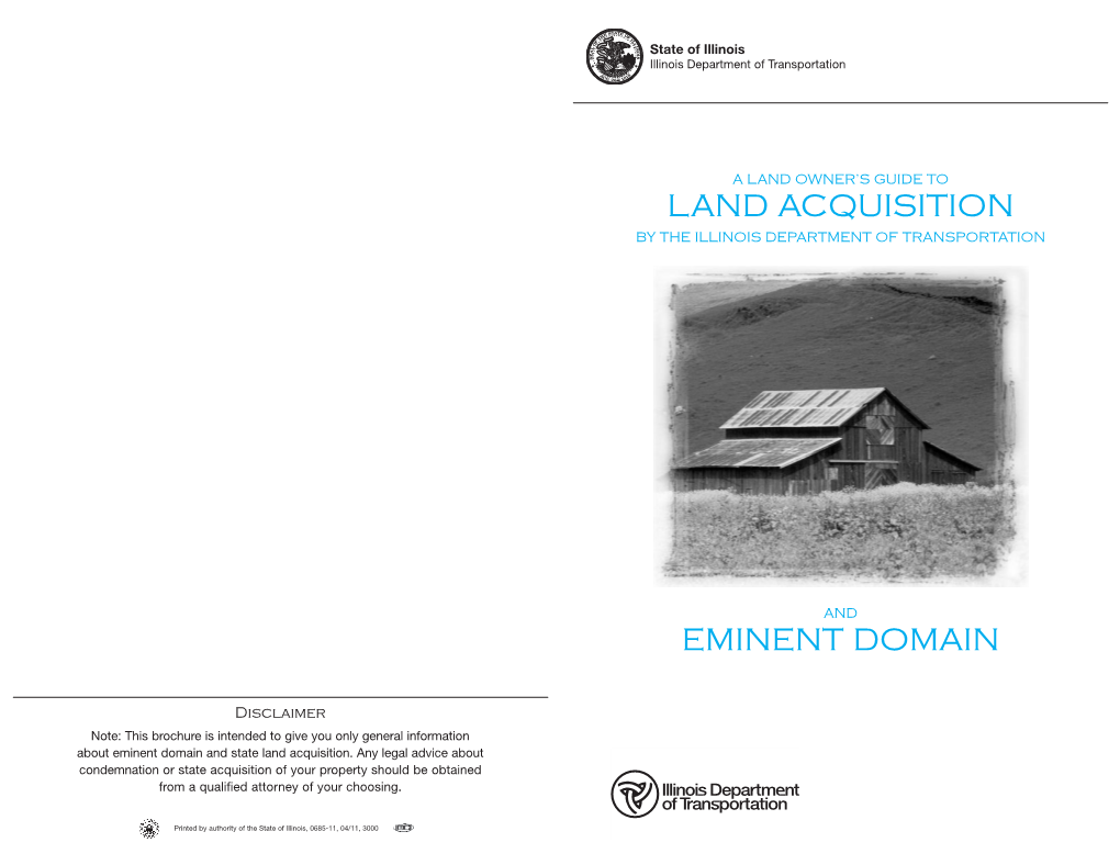 LAND ACQUISITION Eminent Domain