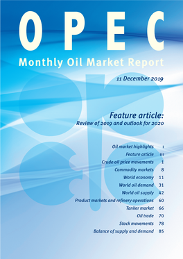 December 2019 OPEC Monthly Oil Market Report