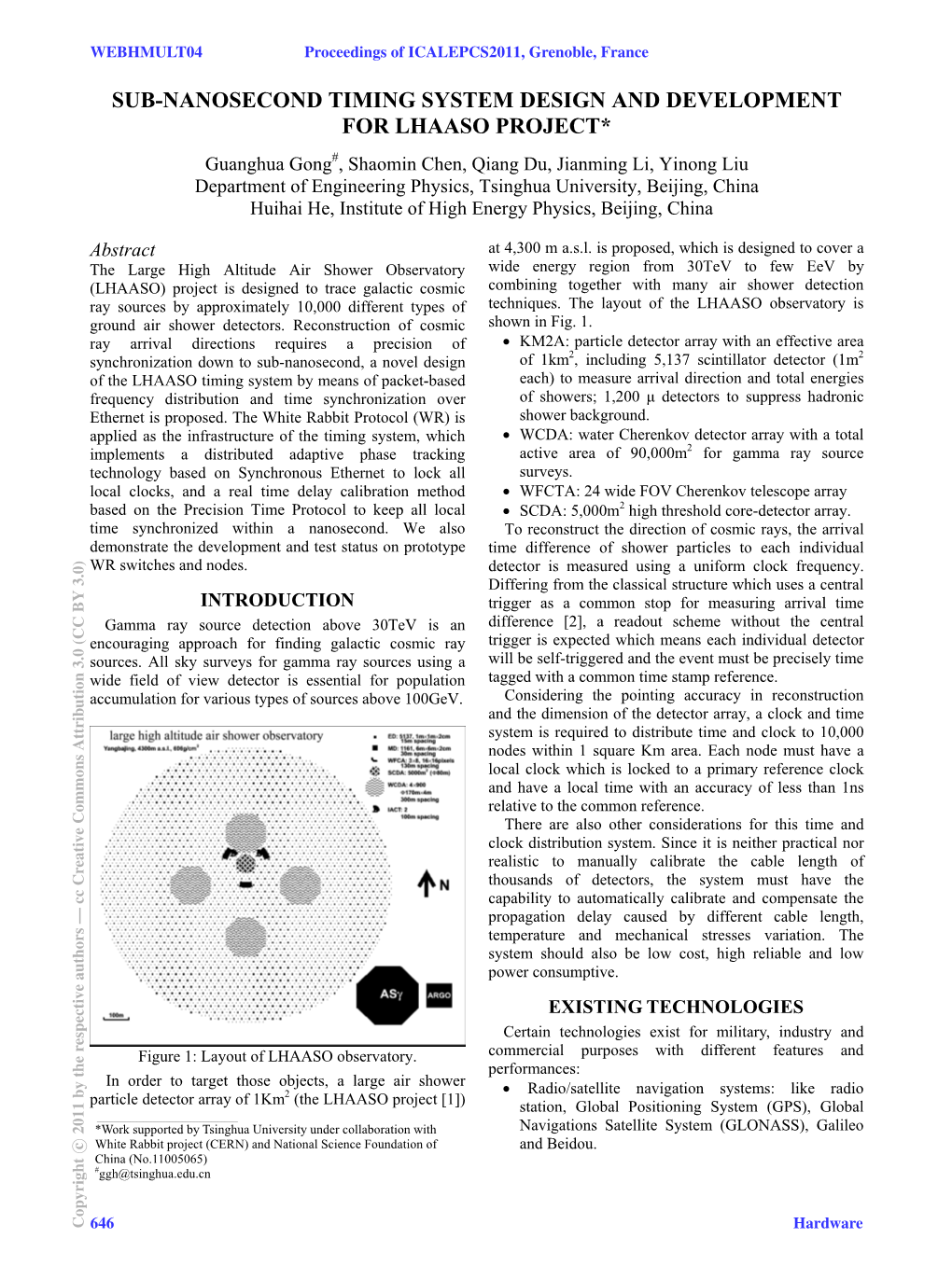 Sub-Nanosecond Timing System Design and Development for LHAASO Project