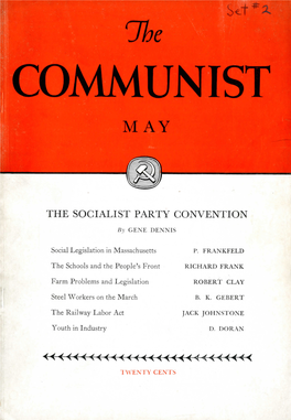 The Socialist Party Convention