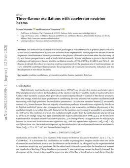 Three-Flavour Oscillations with Accelerator Neutrino Beams