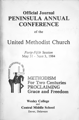 PENINSULA ANNUAL CONFERENCE United Methodist Church