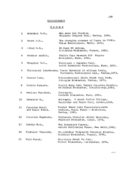 98 BIBLIOGRAPHY BOOKS Ambedkar BR, Who Were The