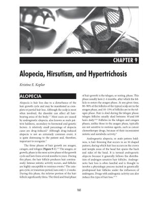 Alopecia, Hirsutism, and Hypertrichosis