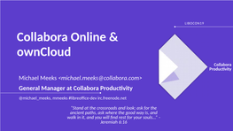 Collabora Online & Owncloud