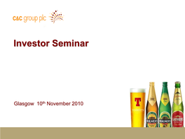 C&C Investor Seminar 10 Nov 2010
