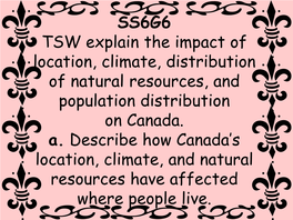 Ss6g6a Location Climate Natural Resources