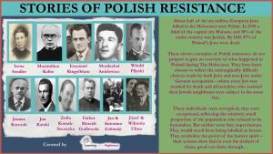STORIES of POLISH RESISTANCE About Half of the Six Million European Jews Killed in the Holocaust Were Polish
