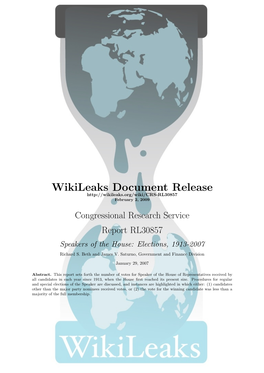 Wikileaks Document Release February 2, 2009