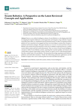 Swarm Robotics: a Perspective on the Latest Reviewed Concepts and Applications