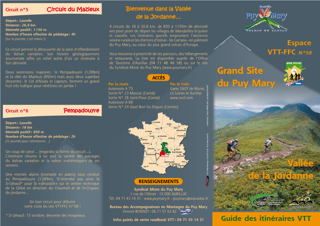 Vallée De La Jordanne Grand Site Du Puy Mary