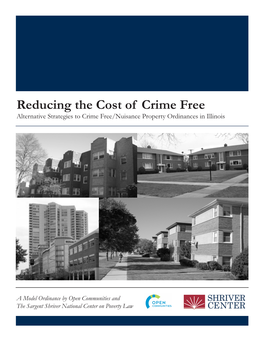 Reducing the Cost of Crime Free Alternative Strategies to Crime Free/Nuisance Property Ordinances in Illinois
