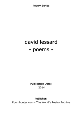David Lessard - Poems