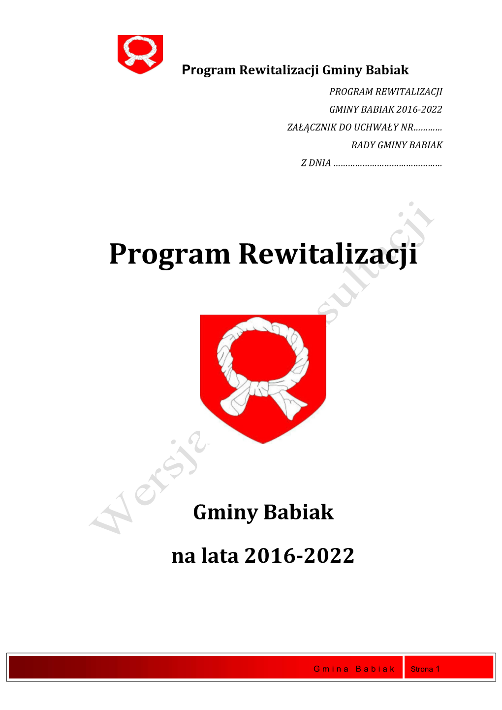 Program Rewitalizacji Gminy Babiak