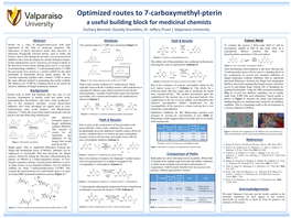 Optimized Routes to 7-Carboxymethyl-Pterin: a Useful