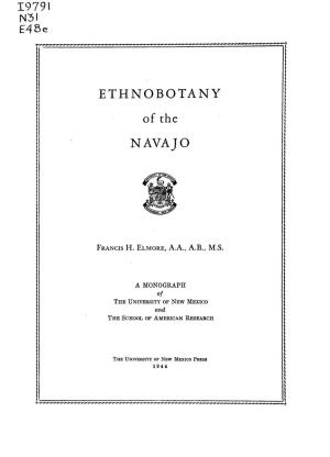 ETHNOBOTANY of the NAVAJO
