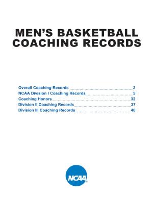 Men's Basketball Coaching Records