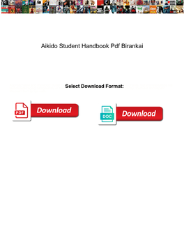 Aikido Student Handbook Pdf Birankai