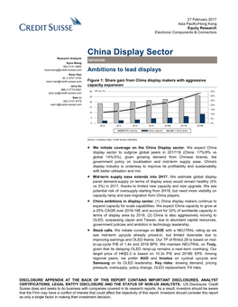 China Display Sector
