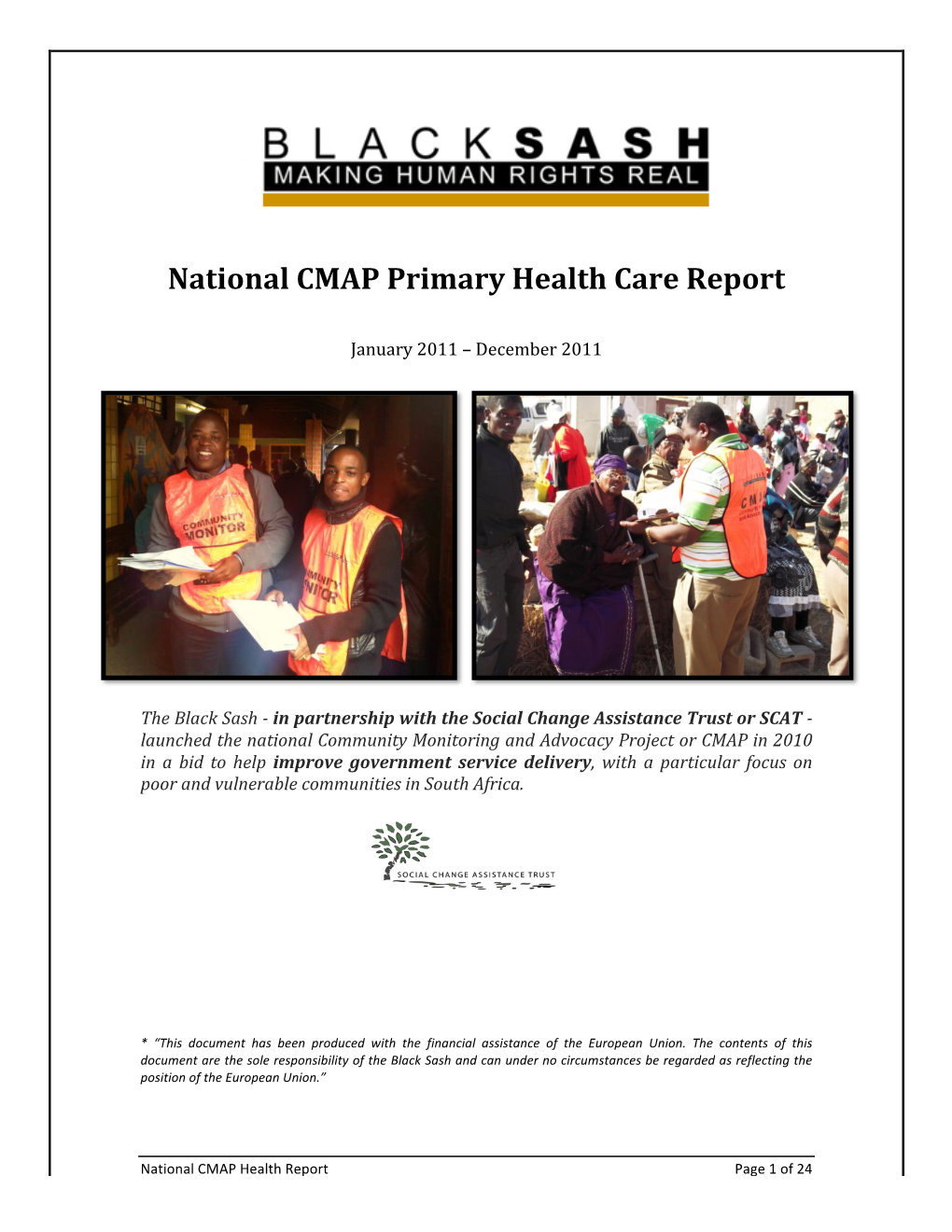National CMAP Primary Health Care Report