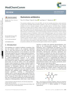 Quinolone Antibiotics