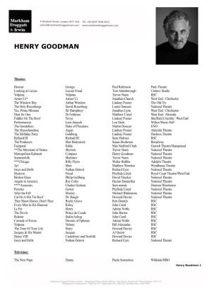 Henry Goodman