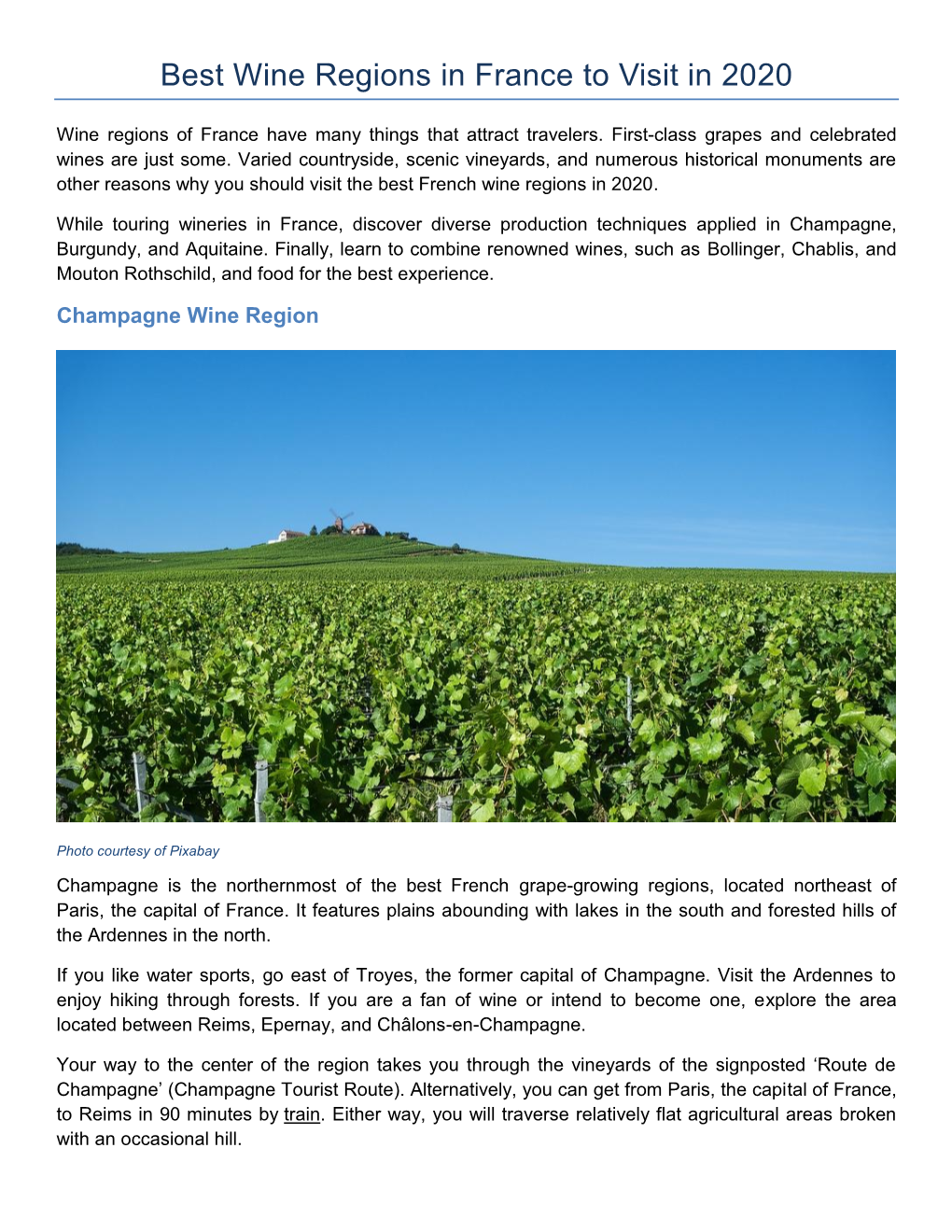 Best Wine Regions in France to Visit in 2020