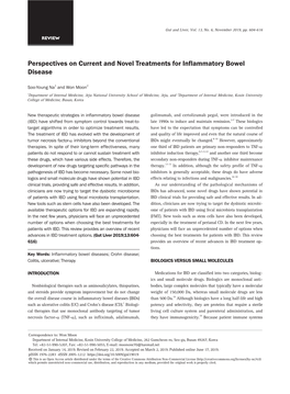 Perspectives on Current and Novel Treatments for Inflammatory Bowel Disease