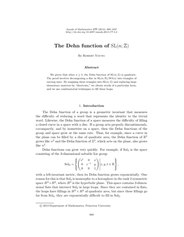 The Dehn Function of SL(N;Z)