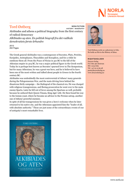 Tord Østberg HISTORY / BIOGRAPHY Alcibiades and Athens a Political Biography from the First Century of Radical Democracy Alkibiades Og Aten