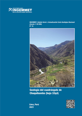 Geología Del Cuadrángulo De Chuquibamba (Hoja 32Q4)
