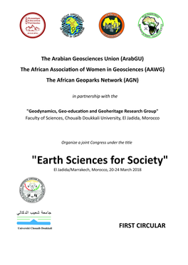 Earth Sciences for Society"
