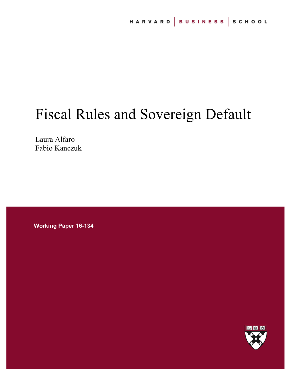 Fiscal Rules and Sovereign Default