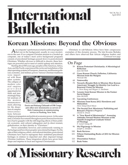 Korean Missions: Beyond the Obvious