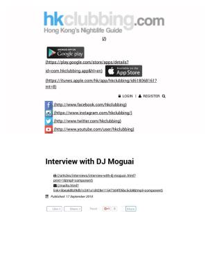 Interview with DJ Moguai