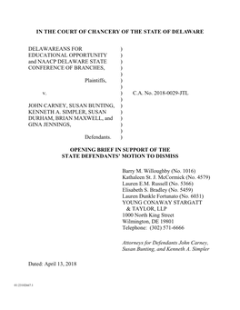 Pdfstate Opening Brief in Motion to Dismiss.Pdf