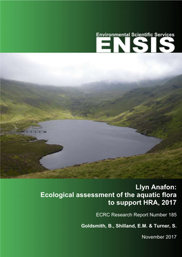 Llyn Anafon: Ecological Assessment of the Aquatic Flora to Support HRA, 2017