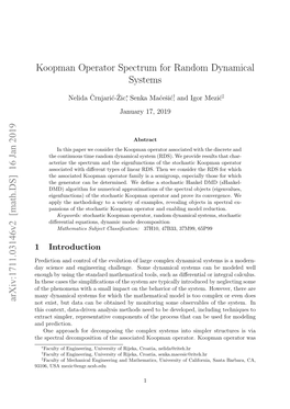 Koopman Operator Spectrum for Random Dynamical Systems