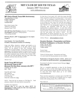 2007 Newsletter South Texas