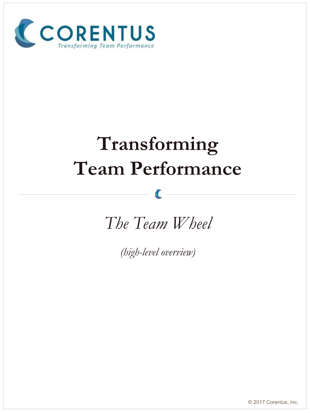 Transforming Team Performance