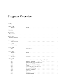 Program Overview